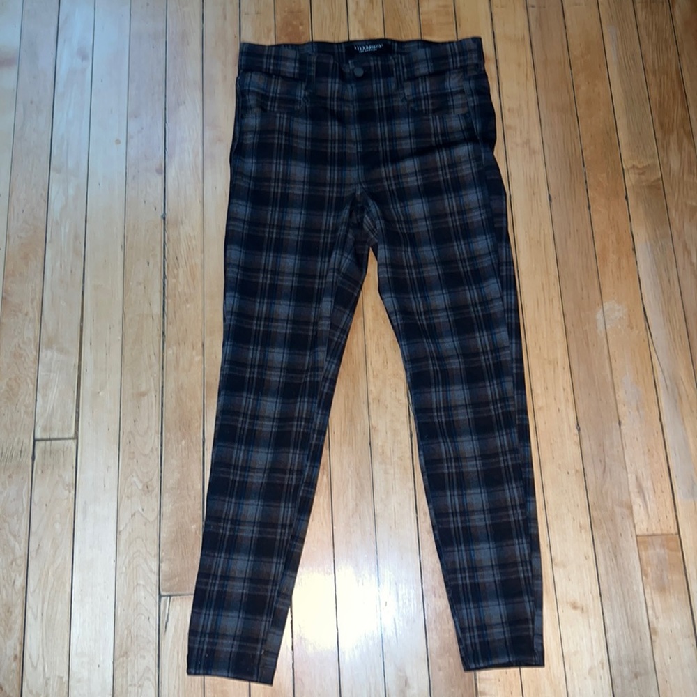 Liverpool plaid stretchy skinny Jean